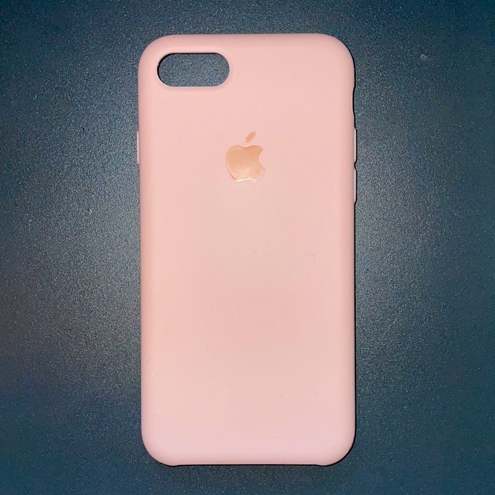 Apple iPhone Soft Silicone Case Cover (Pink Sand)